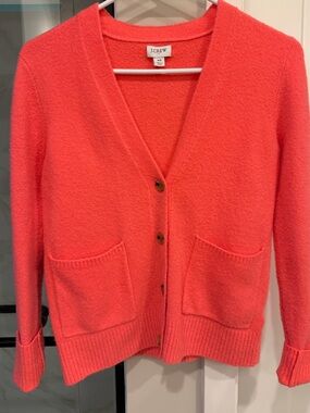 J Crew V-neck cardigan sweater in extra-soft yarn